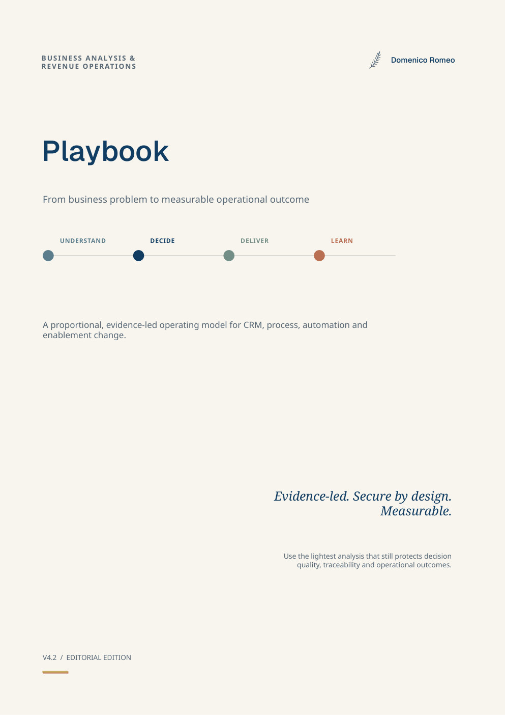 Playbook — page 1 of 12
